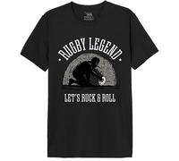 Republic of California Rugby Legend imprimée T-Shirt Homme Tee-Shirt Mode Casual Été Confortable à Manches Courtes et col Rond en Respirant Coton,Noir_Taille XX-Large