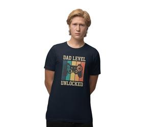 REPUBLIC OF CALIFORNIA T-Shirt Homme, REF : MEREPCZTS032 «Dad Level Unlocked Gamer», Couleur : Navy Taille : XXL