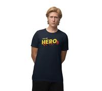 REPUBLIC OF CALIFORNIA T-Shirt Homme, REF : MEREPCZTS035», Call ME Hero», Couleur : Navy Taille : XXL