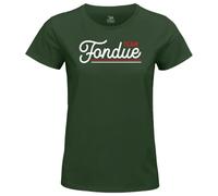 Republic Of California « Team Fondue » WOREPCZTS050 T-Shirt Femme, Vert, Taille L
