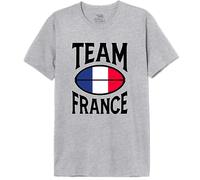 Republic of California « Team France » MEREPCZTS132 T-Shirt Homme, Gris Mélange, Taille XL