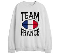 Republic Of California « Team France » UXREPCZSW041 Sweatshirt Homme, Navy, Taille L