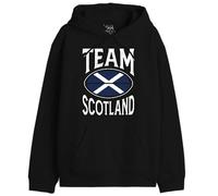 Republic Of California « Team Scotland » UXREPCZSW037 Sweatshirt Homme, Noir, Taille XL