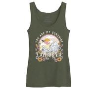 Republic Of California « You are My Sunshine California Love » WOREPCZTK032 Débardeur Femme, Kaki, Taille XL