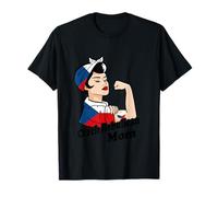 Républicain tchèque Strong Mom Racines tchèques République tchèque T-Shirt