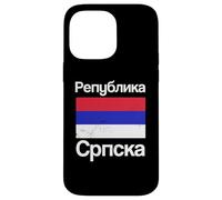 Republika Srpska Écriture cyrillique Pays des Balkans serbes Coque pour iPhone 14 Pro Max