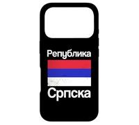 Republika Srpska Écriture cyrillique Pays des Balkans serbes Coque pour iPhone 17 Pro