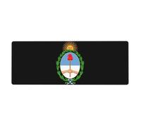 République Argentine Tapis Pour Clavier Complet Avec Motif D'Écusson Military| Bord Cousu| Adapté Aux Ordinateurs Portables/Bureaux À Domicile| Antidérapant| Durable Et Écologique