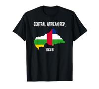 République centrafricaine Carte Drapeau EST. T-Shirt