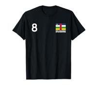 République Centrafricaine numéro 8 Drapeau National Pays T-Shirt
