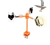 République D'oiseau Solaire - Spin De Réflexion Durable, Outil De Peur Du Moulin À Vent | Dissuasif D'oiseaux Respectueux De L'environnement Avec Une Caractéristique Flash Lumineuse, Accessoire De Jar
