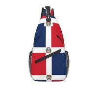 République dominicaine. C'est un sac à bandoulière décontracté pour homme avec une grande capacité de stockage et une poche plaquée de chaque côté. Noir, taille unique