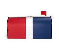 République dominicaine : c'est une housse de boîte aux lettres en tissu imperméable avec une impression sur un côté et une ouverture incurvée sur un côté.