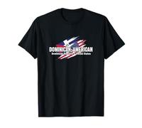 République Dominicaine États-Unis Drapeau Pride Heritage Fans T-Shirt