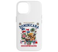 République Dominicaine Idée Femme et Drapeau dominicain hispanique Coque pour iPhone 14