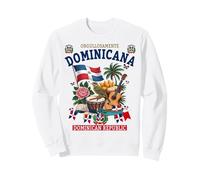 République Dominicaine Idée Femme et Drapeau dominicain hispanique Sweatshirt