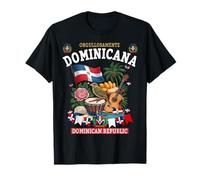 République Dominicaine Idée pour Les Enfants et Drapeau dominicain hispanique T-Shirt