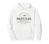 République Dominicaine Vintage Puerto Plata Rétro Sweat à Capuche