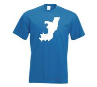 République Du Congo Contour T-Shirt Pour Hommes Funshirt Imprimé Design