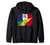 Republique du Congo France Drapeau DE L'AMITIÉ | Congo Sweat à Capuche