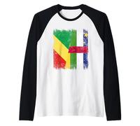République du Congo République Centrafricaine Demi Drapeau Manche Raglan