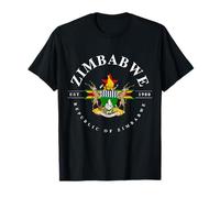 République du Zimbabwe, Armoiries Unité, liberté, Travail 1980 T-Shirt