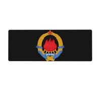 République Socialiste De Yougoslavie Tapis De Bureau Pour Bureau/Jeux Avec Motif D'Écusson Military| Extra Long Et Grand| Bord Cousu Anti-Usure| Base Antidérapante Pour Surfaces Lisses