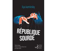 République sourde - Ilya Kaminsky - Bourgois - broché - Roman