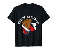 République tchèque Fierté tchèque Drapeau tchèque Handfist Racines tchèques T-Shirt