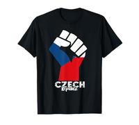 République tchèque Handfist Racines tchèques Fierté tchèque Drapeau tchèque T-Shirt