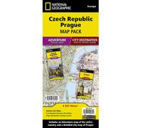 République tchèque & plan des rues de Prague (lot de cartes)) | National Geographic