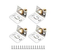 Repuhand 4Pcs Loqueteau à Bille pour Porte en Acier Inoxydable，Réglable Roller Ball Meubles Loquet de Porte， pour Garde-manger, Placard, Cuisine
