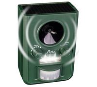 Répulseur d'animaux à ultrasons - GARDIGO - Fréquences réglables - Éclairage LED - Solaire - 1 pièce