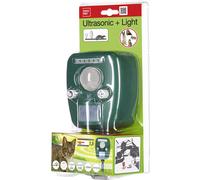 SWISSINNO Répulsif Chat Ultrason Animaux Pro Solaire 150 m² extérieur | Panneau Solaire, Répulsif Ultrasons Animaux, Chiens martres renards, flash LED, sirène, jour et nuit, electrique