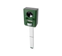 GARDIGO® Répulsif Solaire à Ultrasons pour Animaux | Répulsif Contre Les Chats, Chiens, Fouines, Martres avec Flash LED | Résistant aux Intempéries | Couverture 75m² | Recharge Solaire et USB