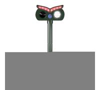 Répulseur Ultrasonique Cerfs | Répulseur Animal Solaire | Dispositif D'avertissement en Forme De Chouette IPX4 Étanche pour Maison Pelouse Piscine Parterre De Fleurs Patio Potager