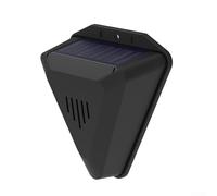 Répulsif à oiseaux à énergie solaire avec alarme sonore et lumineuse, IP55 résistant aux intempéries pour extérieur, pour ferme, verger, rizière, jardin, protection des cultures