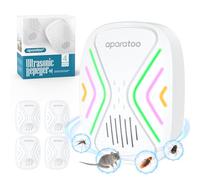 Répulsif à Ultrason, Répulsif Ultrason Anti Moustique, 4pcs Anti Moustique Ultrason Souris Répulsif à Souris Intérieur Répulsif Ultrason Appareil Anti Rats/Cafards/Rongeurs/Fourmis/Araignées/Insectes