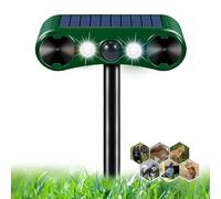 Répulsif à ultrasons, 2 modes, répulsif solaire pour animaux, répulsif pour chats, jardin, maison et animaux sauvages avec détecteur de mouvement et lumière clignotante pour animaux, étanche IP55