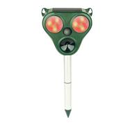 Répulsif à ultrasons pour animaux d'extérieur | Répulsif pour oiseaux, souris, animaux d'extérieur, répulsif à ultrasons étanche avec lumières LED pour cour, jardin, ferme
