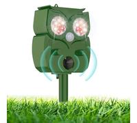 Répulsif à ultrasons pour chat - Écarteur solaire pour animaux avec détecteur de mouvement pour ferme, jardin, cour, efficace contre les chiens, les renards, les chats, les ratons laveurs, les oiseaux