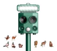 Répulsif à ultrasons pour chat - Pour jardin - Étanche IPX4 - Fonctionne à l'énergie solaire - Pour rat, chien, chat, renard, oiseau