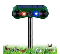 Répulsif à ultrasons pour chats, animaux, 2 modes, avec détecteur de mouvement et lumière clignotante, étanche IP55, pour chats, chiens, animaux sauvages