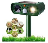 Répulsif à ultrasons pour chats - Bornes pour pigeons - Énergie solaire - IP66 - Extérieur