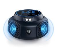 Répulsif à ultrasons pour souris - Piège à souris pour rongeurs, souris, fourmis, rats, écureuils, insectes, cafards, chauve-souris, rats et souris - À brancher en intérieur pour la maison - Noir