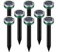 Répulsif à ultrasons pour taupes, campagnols, campagnols, taupes, pelouses, jardin, cour, étanche, pour se débarrasser des taupes, campagnols, rats, rongeurs