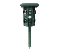 Répulsif à ultrasons Solaire pour Animaux avec lumière stroboscopique | Repulsif Chat Exterieur Ultrason Solaire, Effaroucheur Ultra Son Animaux Jardin pour Chats Chien Fouine Renards Chevreuil