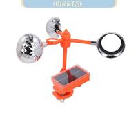 Répulsif à voix solaire contre les oiseaux, dispositif réfléchissant anti-oiseaux avec 3 prismes rotatifs pour réseau électrique de