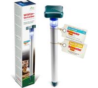 Répulsif Animaux Sauvages avec Lumière LED Bleue Repousse Efficacement Les Sangliers, Chevreuils avec Dispersion à 360° Idéal pour Les Cimetières, Jardins, Terrains de Sport, Pépinières.