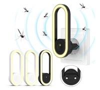 Répulsif antiparasitaire à ultrasons, électronique Antiparasitaire Intérieur, Antiparasitaire pour Moustiques, Souris, Araignées, Cafards, Mouches, Lot de 4